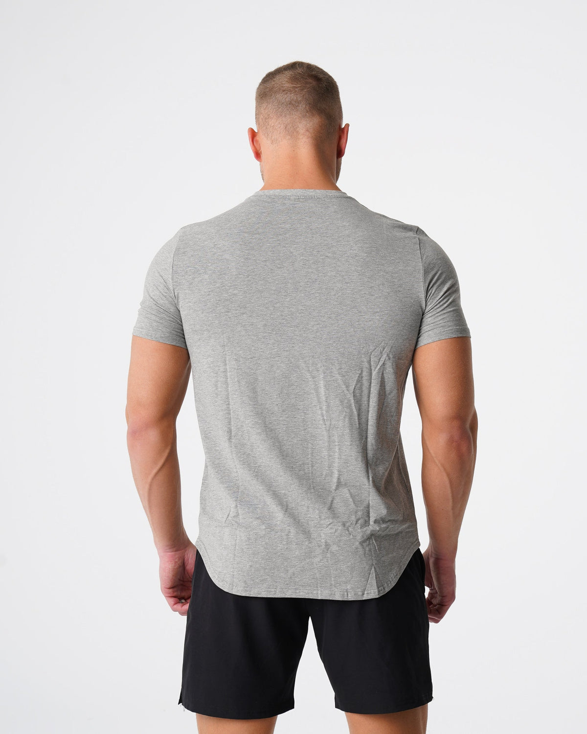 Men Grey Pulse Fitted Tee | NVGTN