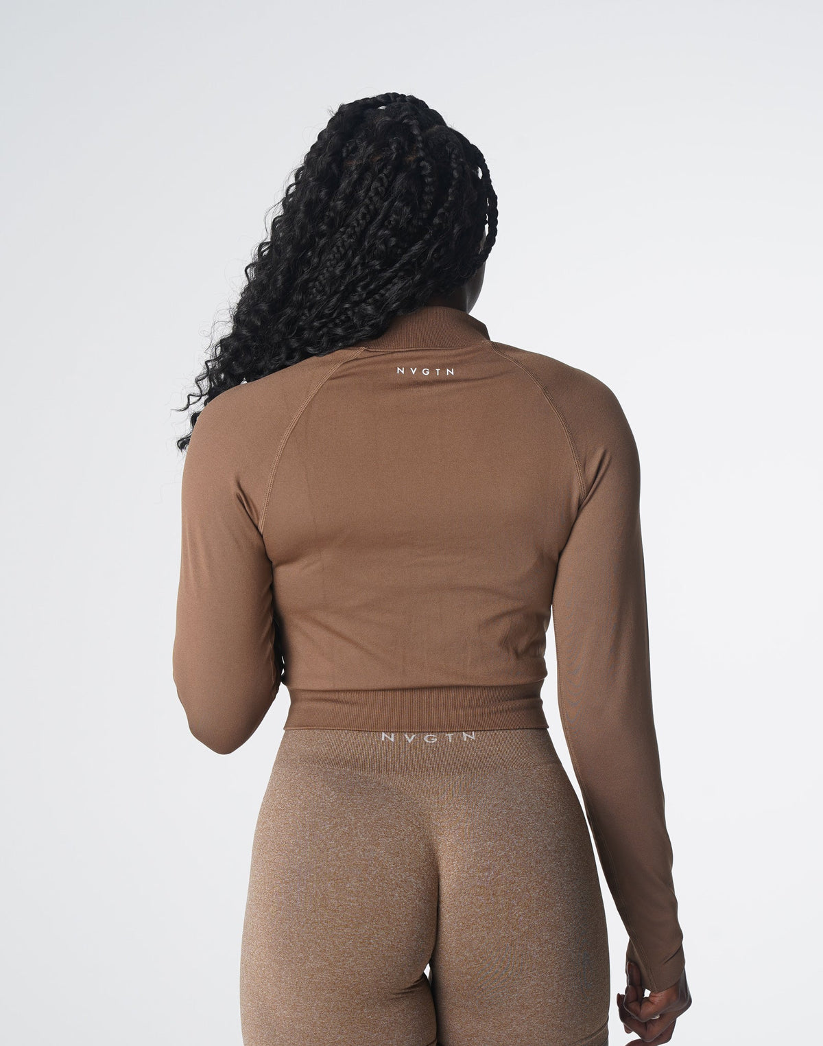 Women Mocha Divine Seamless Zip Up | NVGTN