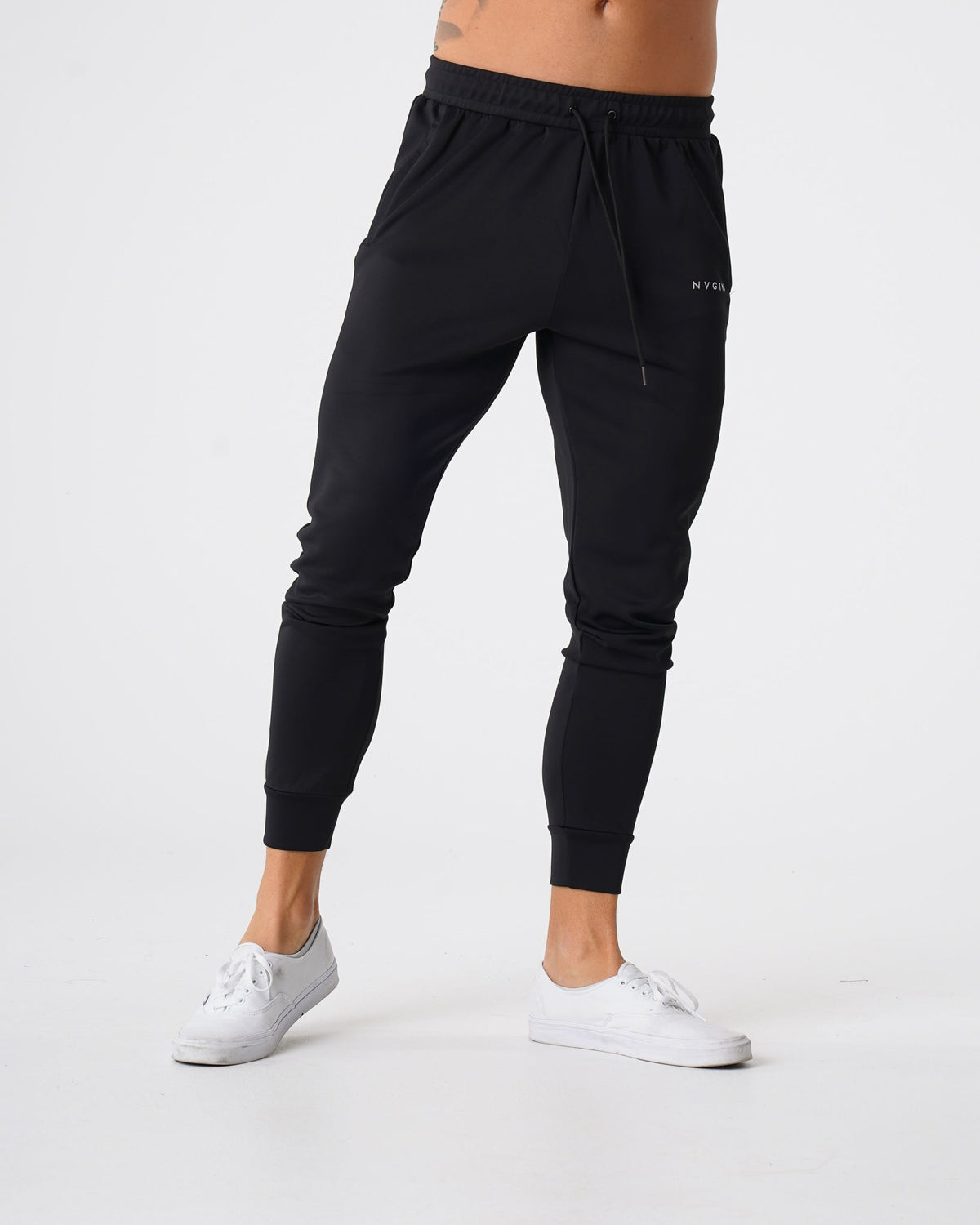 Men Black Track Joggers | NVGTN