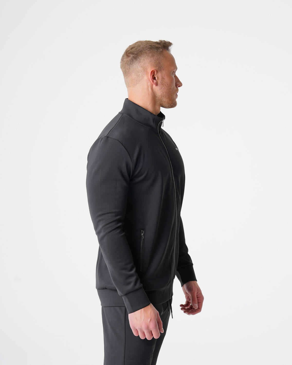 Men Black Track Jacket | NVGTN