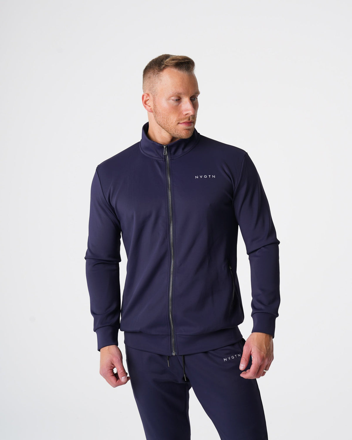Men Navy Track Jacket | NVGTN