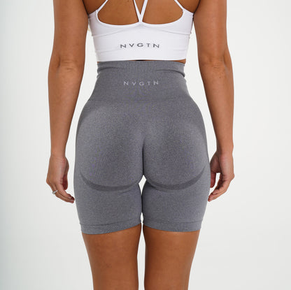 Women Grey Biker Shorts | NVGTN