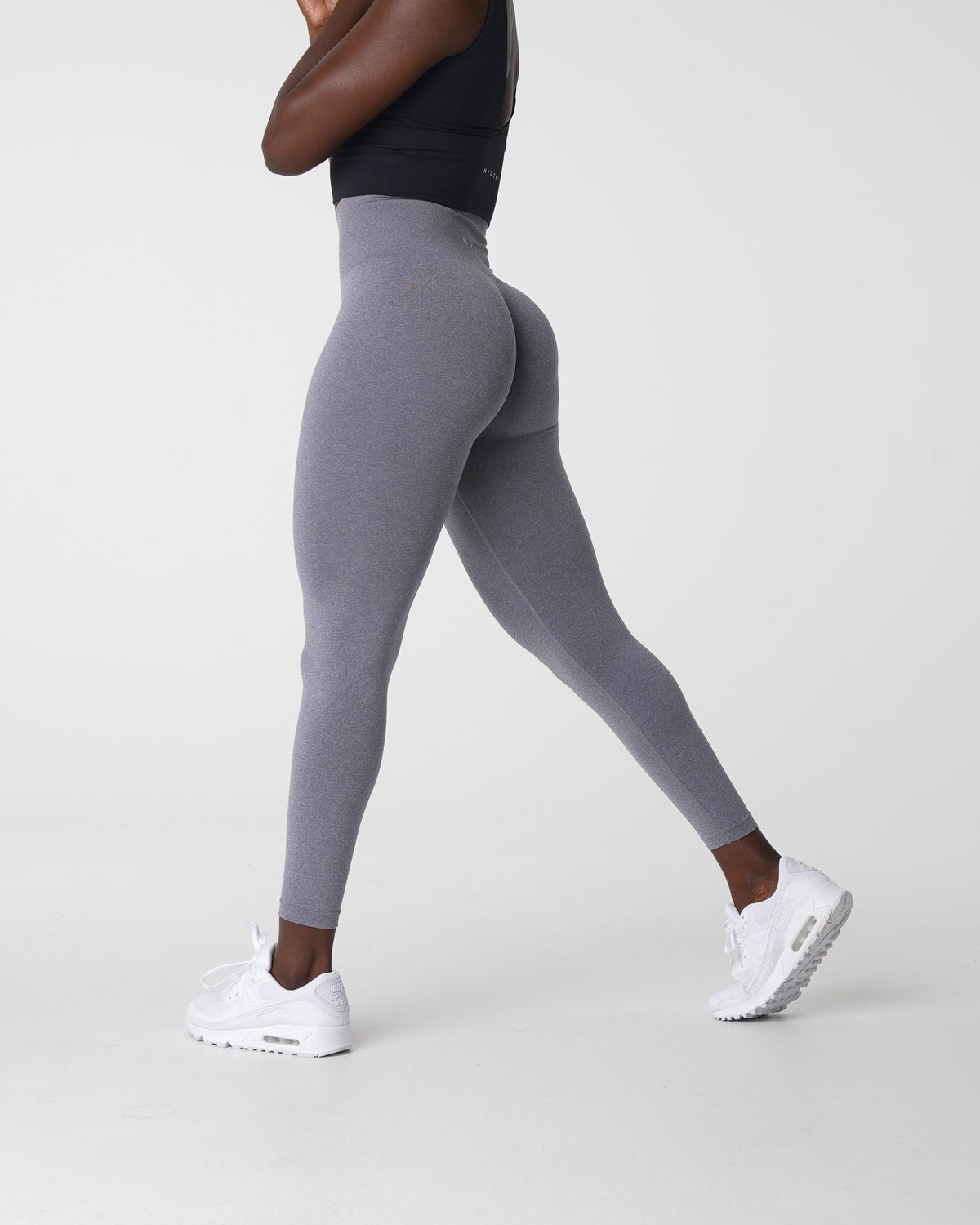 Women Grey NV Seamless Leggings | NVGTN