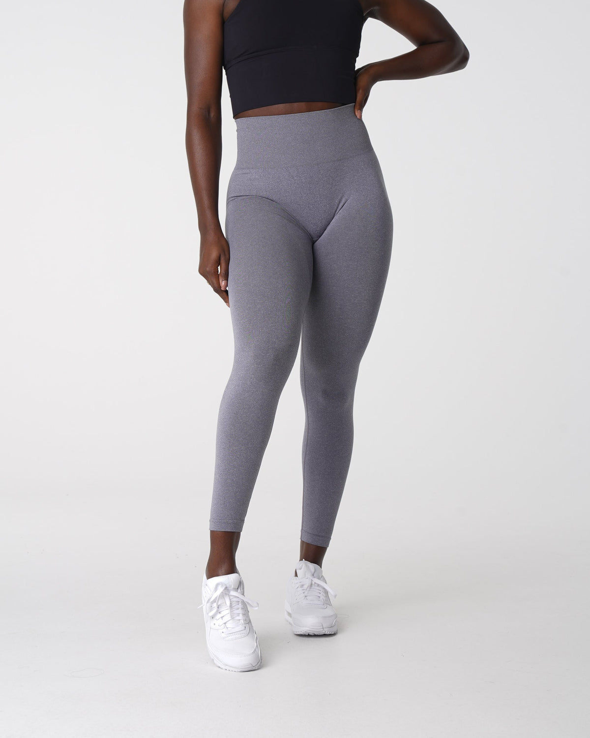 Women Grey NV Seamless Leggings | NVGTN