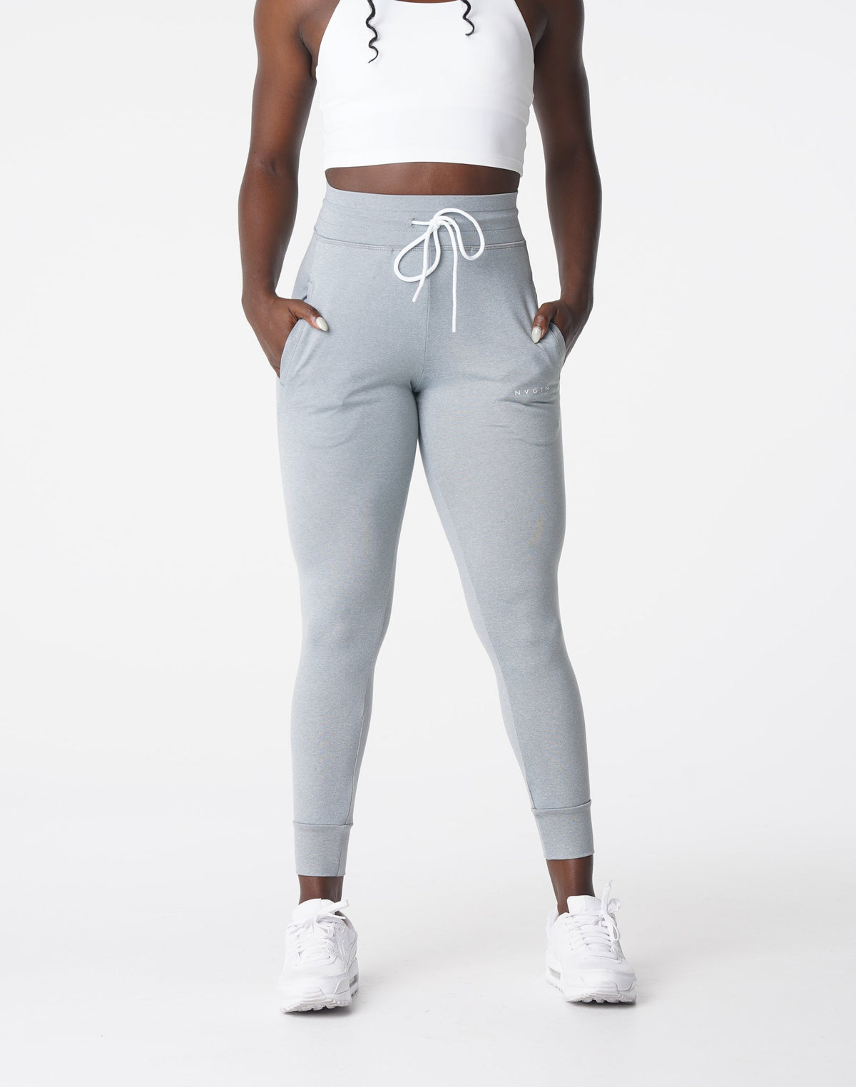 Women Silver Mist Joggers | NVGTN