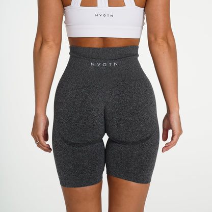 Women Black Speckled Biker Shorts | NVGTN