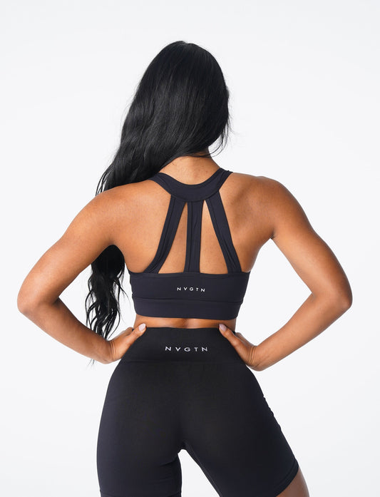 Women Black Trio Bra | NVGTN
