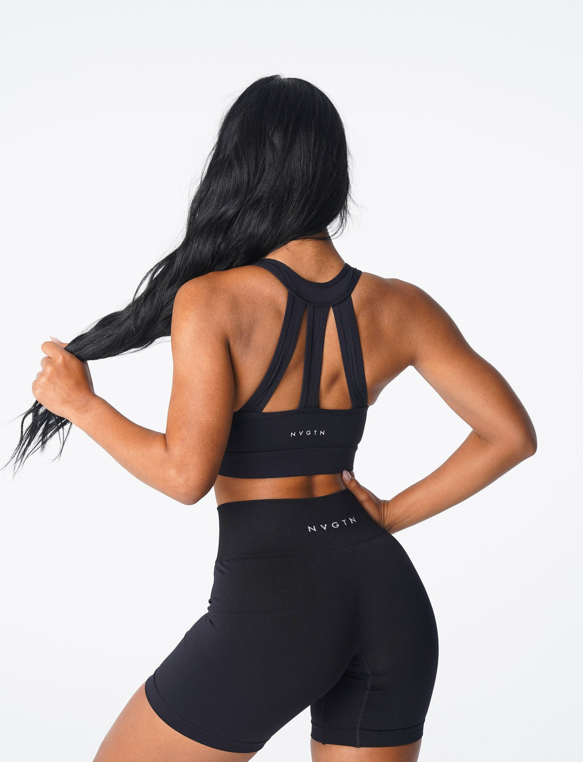 Women Black Trio Bra | NVGTN