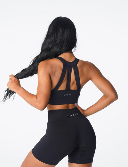 Women Black Trio Bra | NVGTN