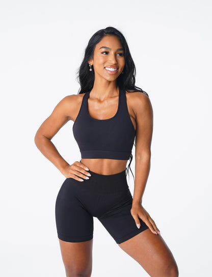 Women Black Trio Bra | NVGTN