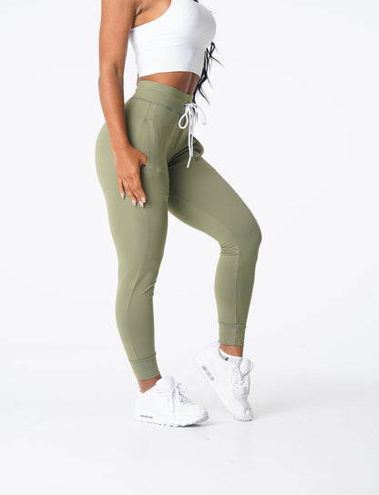 Women Olive Joggers | NVGTN
