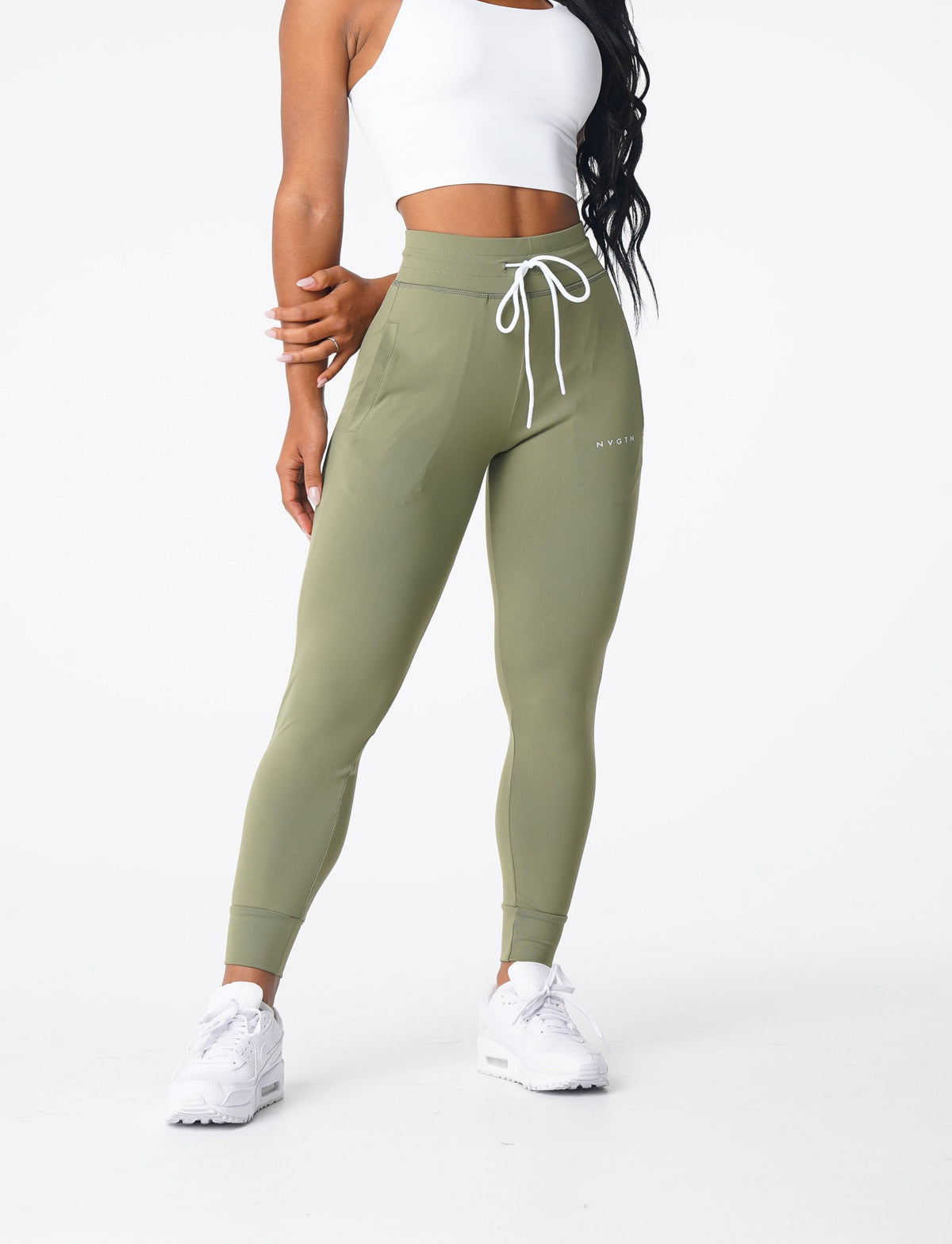 Women Olive Joggers | NVGTN