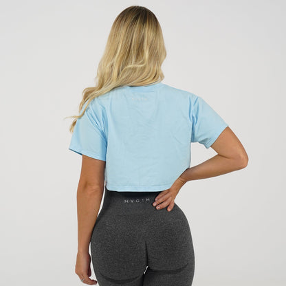 Women Baby Blue Everyday Tee | NVGTN