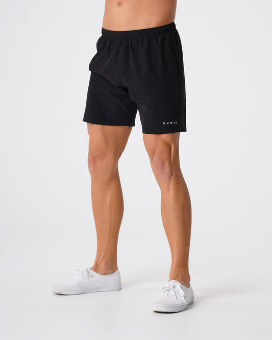 Men Black Flex Shorts | NVGTN