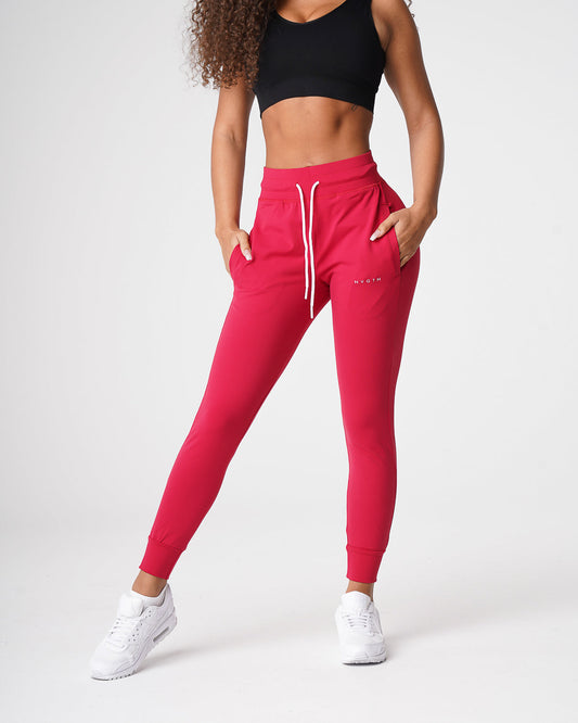 Women Ruby Red Joggers | NVGTN