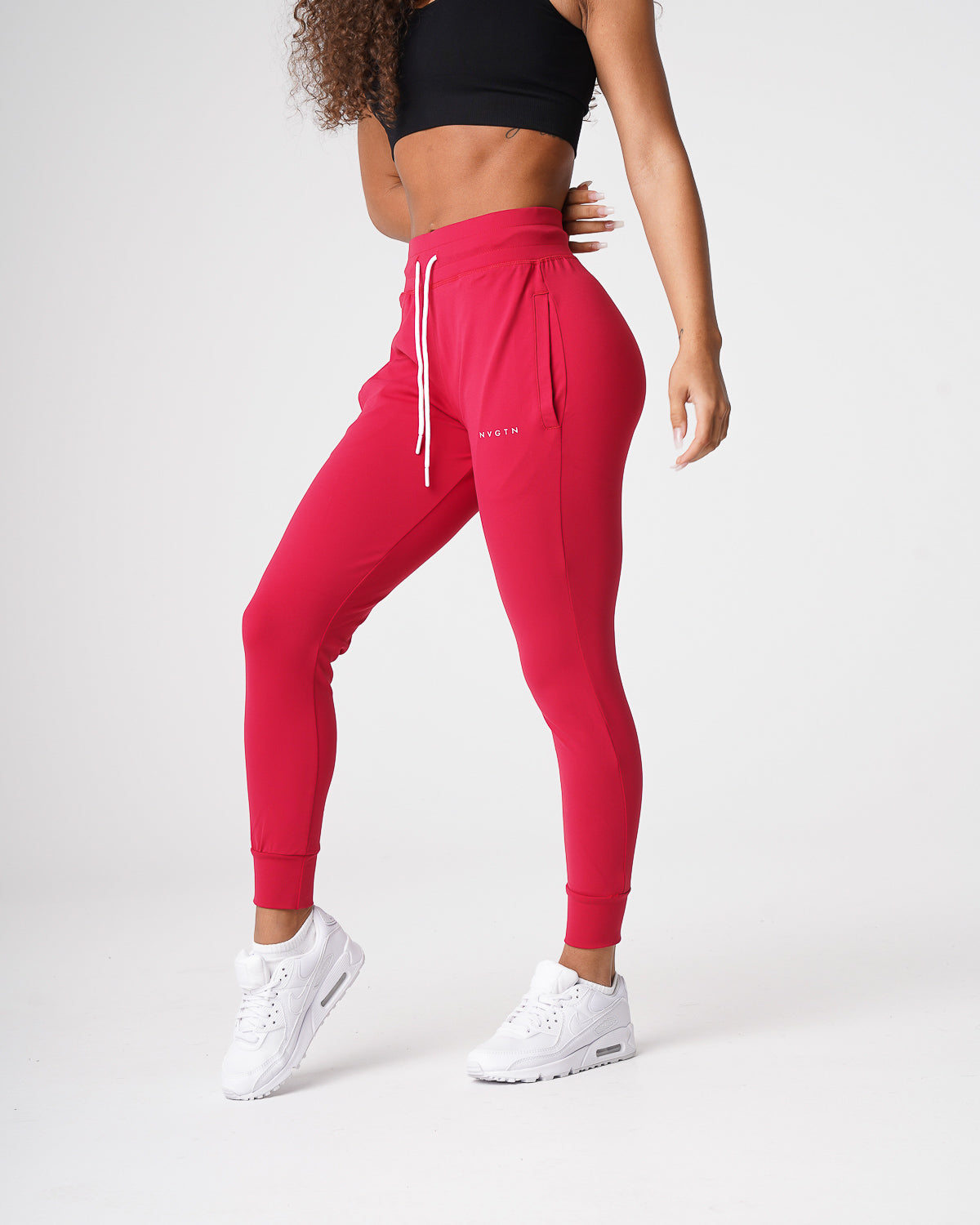 Women Ruby Red Joggers | NVGTN