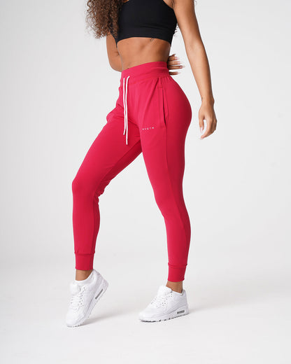 Women Ruby Red Joggers | NVGTN