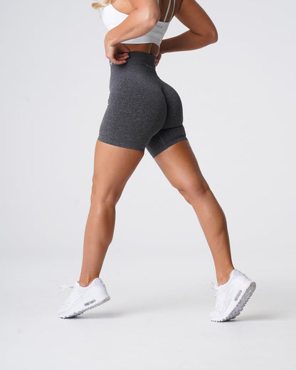 Women Black Speckled Pro Seamless Shorts | NVGTN