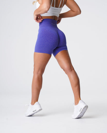 Women Electric Blue Pro Seamless Shorts | NVGTN