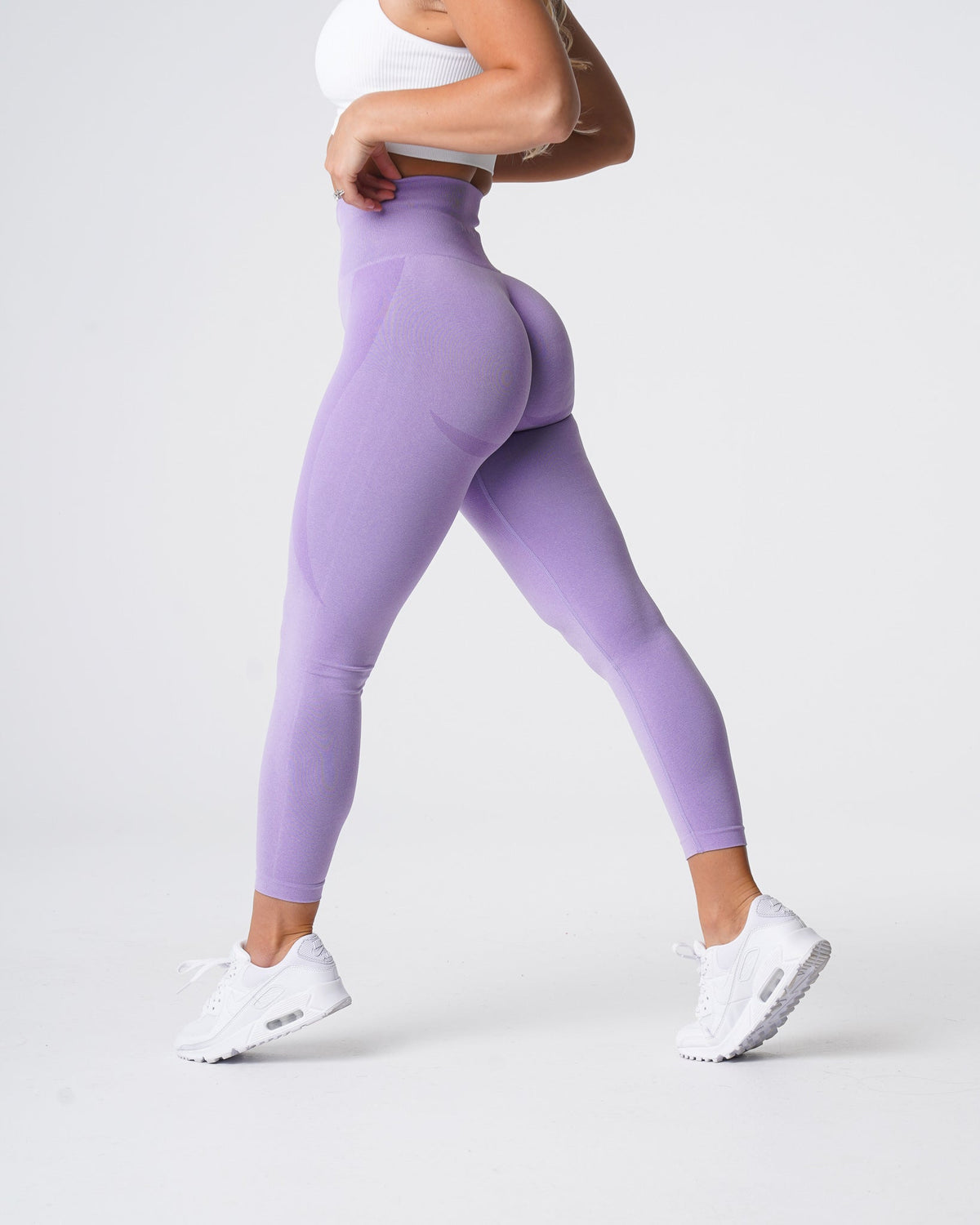 Women Lilac Contour Seamless Leggings | NVGTN