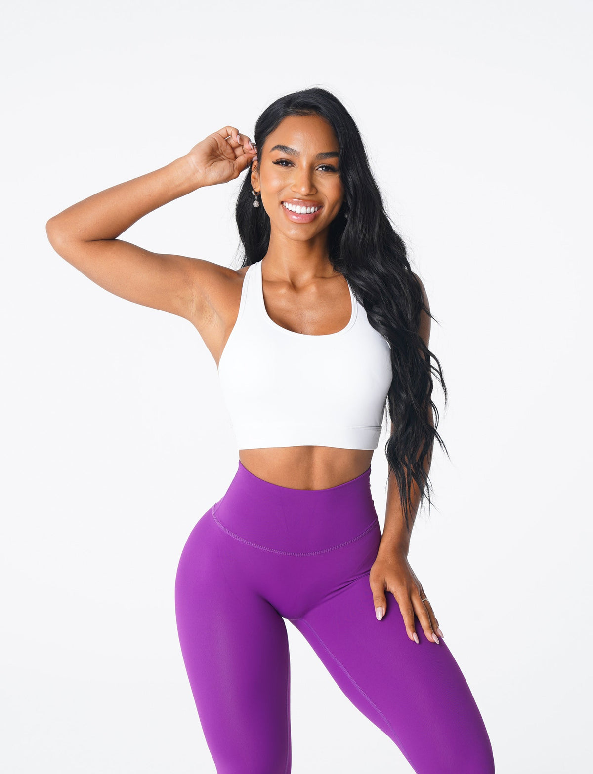 Women White Trio Bra | NVGTN