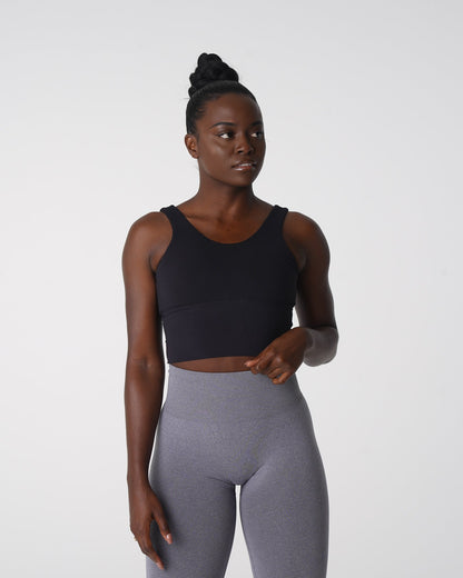 Women Black Essence Bra | NVGTN