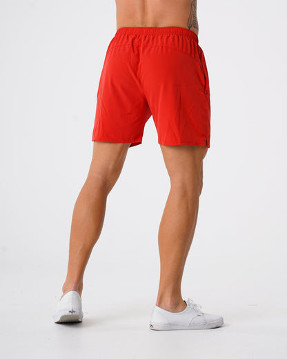Men Red Flex Shorts | NVGTN
