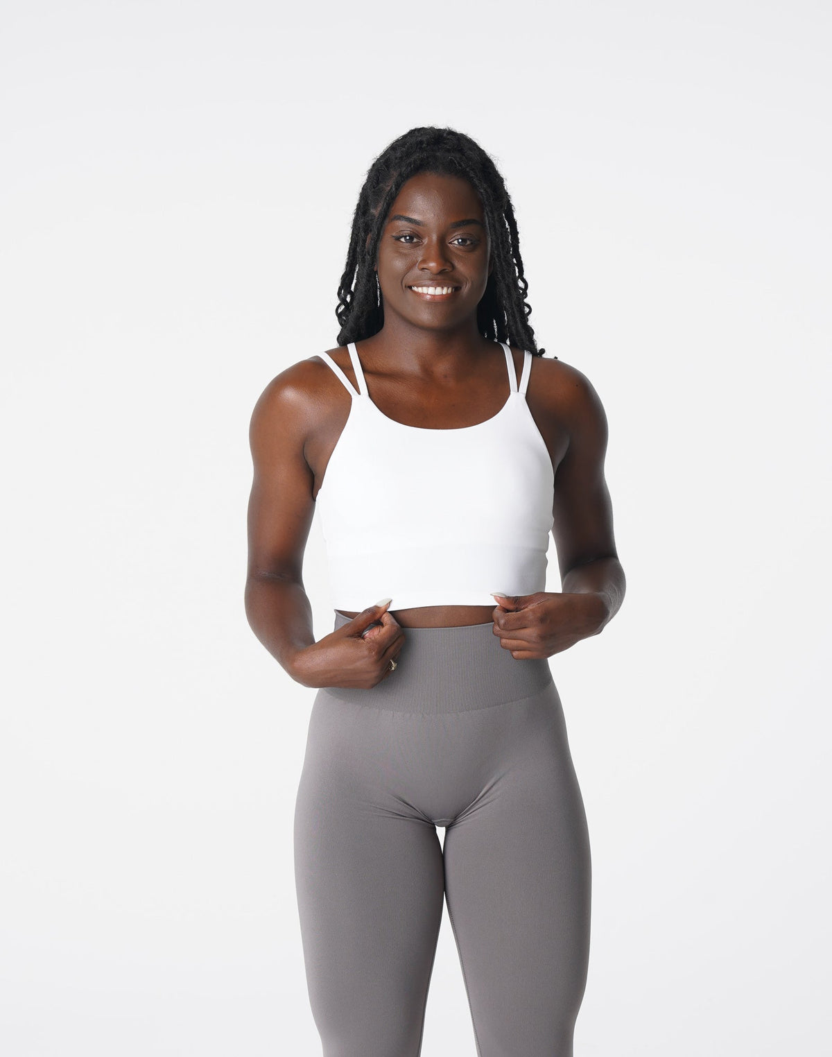 Women White Poise Bra Top | NVGTN