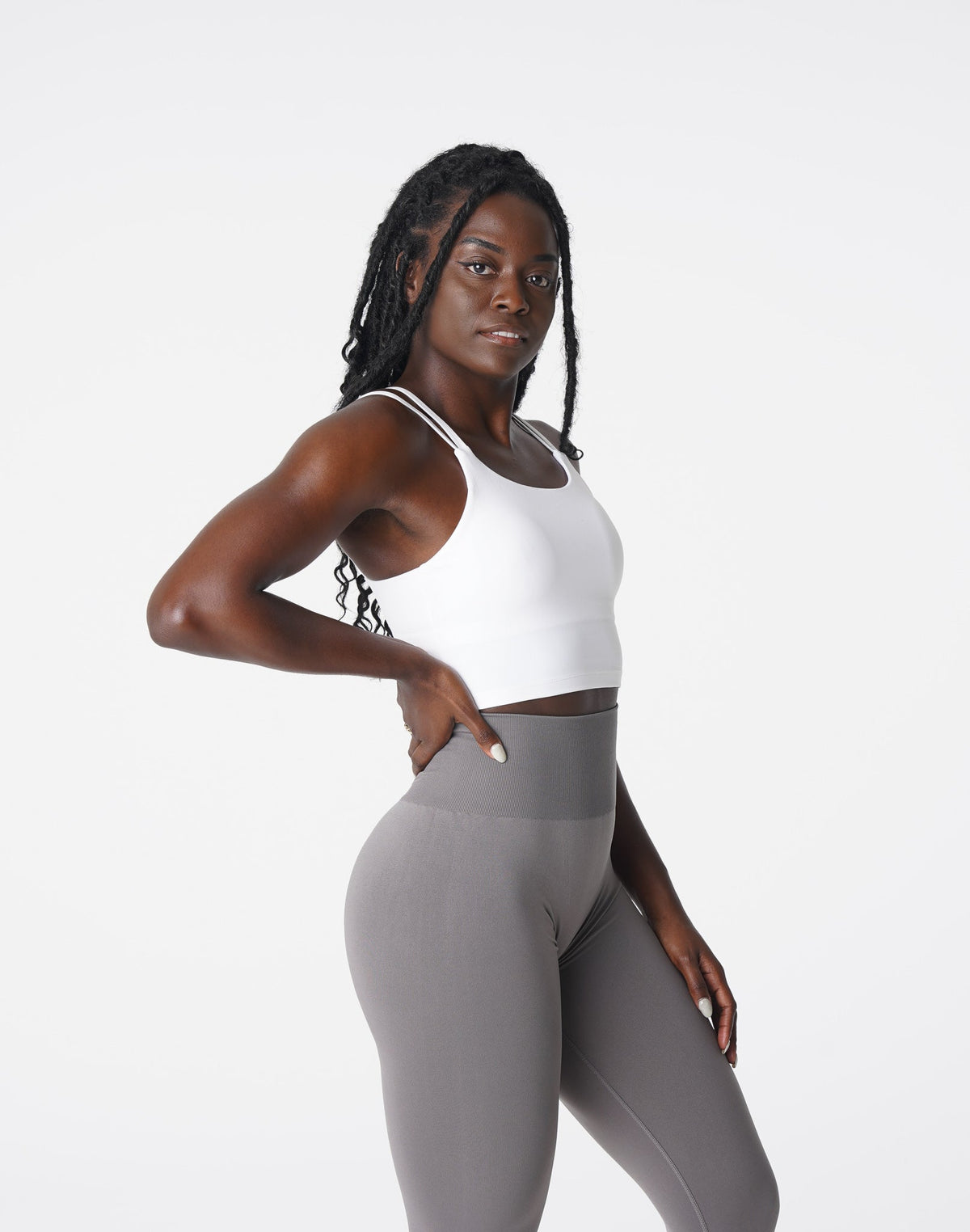 Women White Poise Bra Top | NVGTN