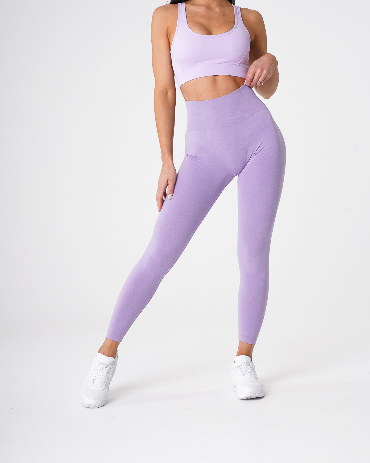 Women Lilac NV Seamless Leggings | NVGTN
