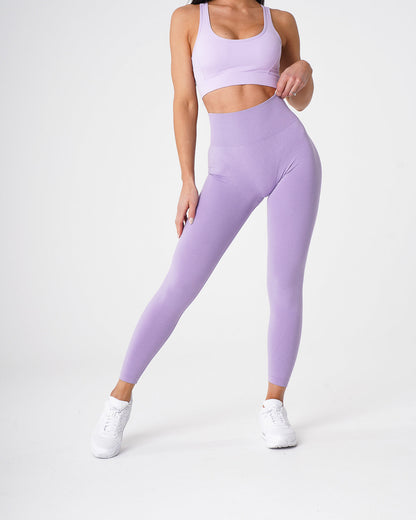 Women Lilac NV Seamless Leggings | NVGTN