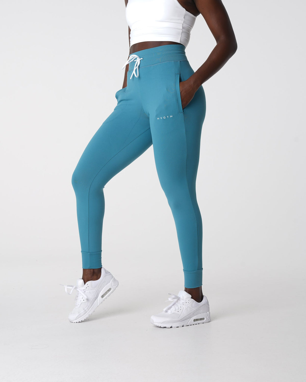 Women Steel Blue Joggers | NVGTN