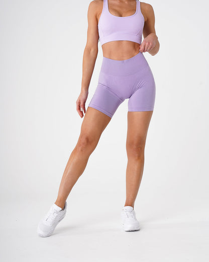 Women Lilac Pro Seamless Shorts | NVGTN