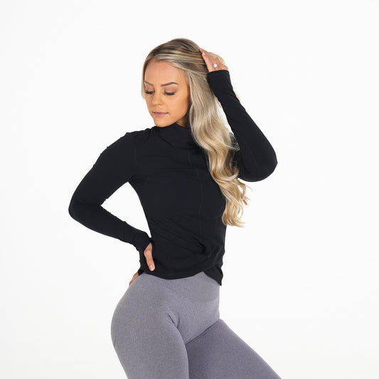 Women Black Focus Pullover | NVGTN