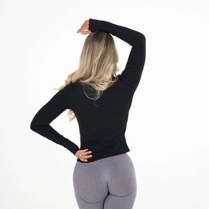 Women Black Focus Pullover | NVGTN