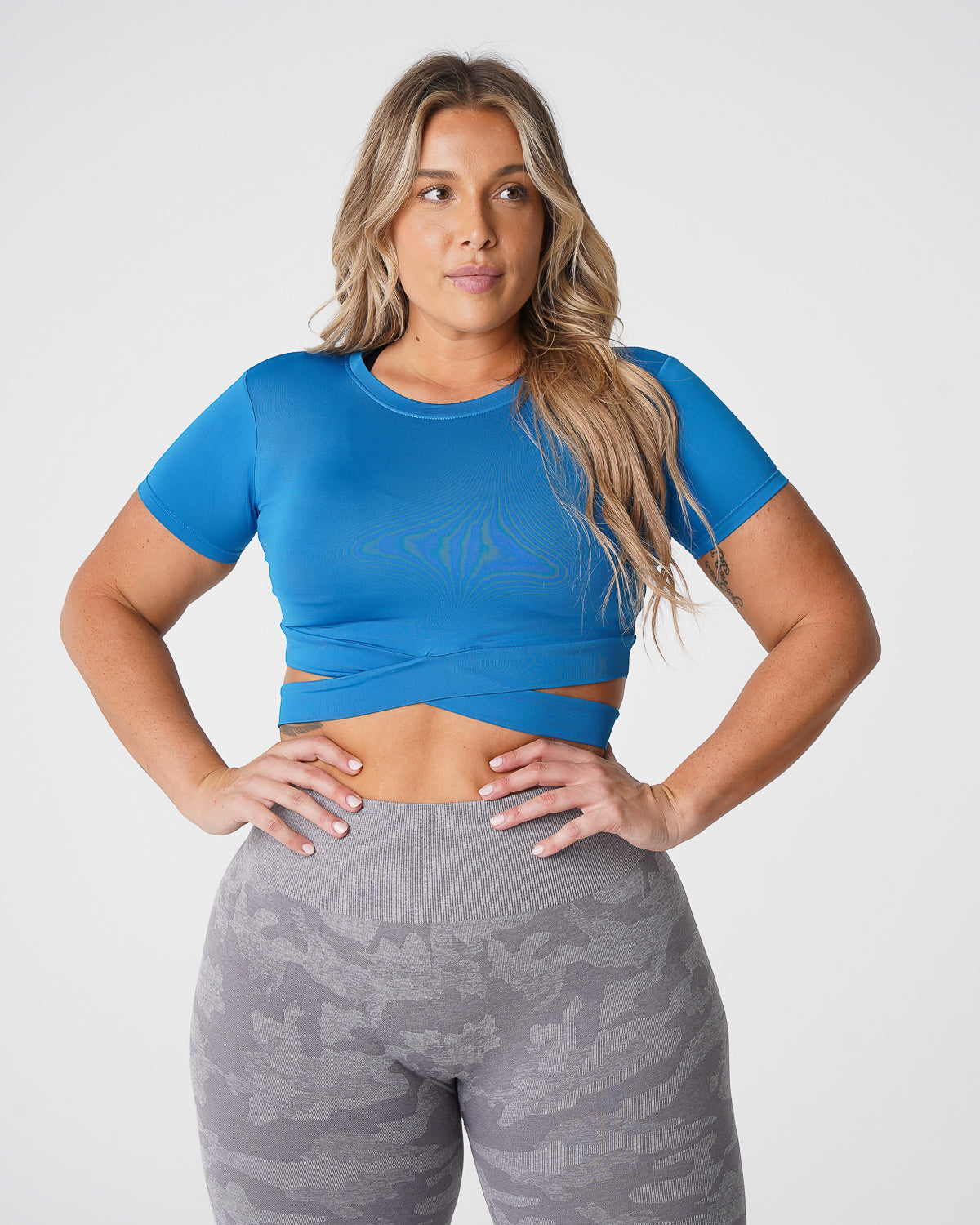 Women Cobalt Crossbody Tee | NVGTN