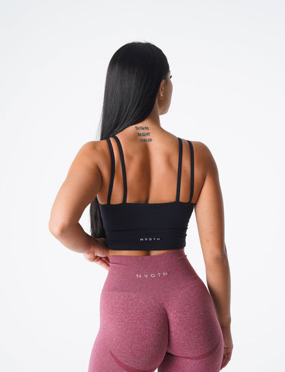 Women Black Poise Bra Top | NVGTN