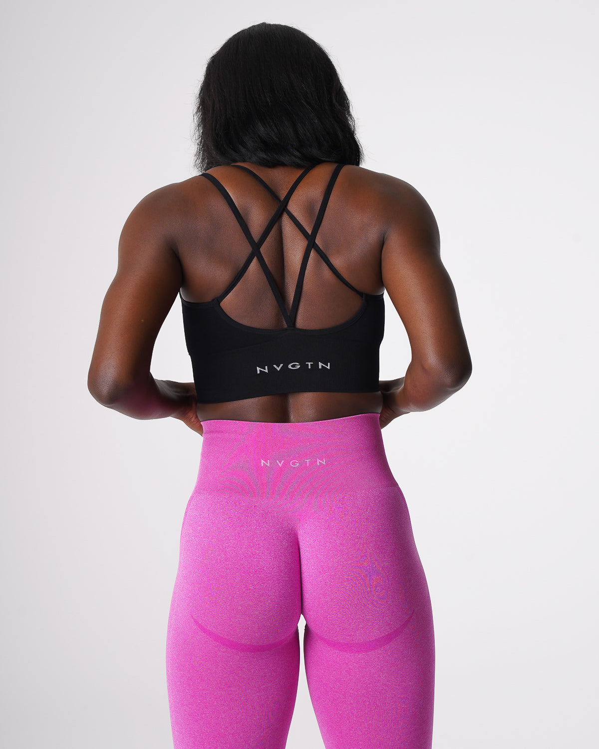 Women Black Flourish Seamless Bra | NVGTN