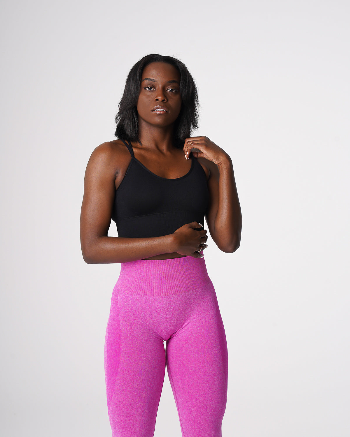 Women Black Flourish Seamless Bra | NVGTN