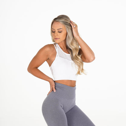 Women White Movement Bra | NVGTN