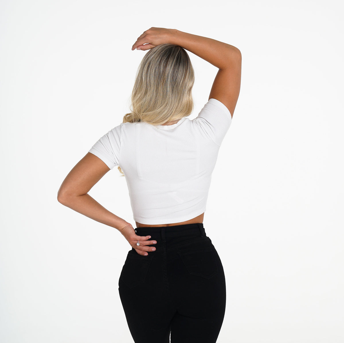 Women White Back To Basics Tee | NVGTN