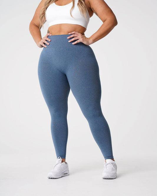 Women Slate Blue NV Seamless Leggings | NVGTN