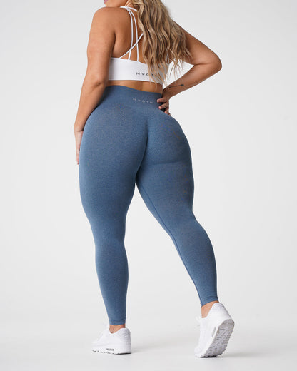 Women Slate Blue NV Seamless Leggings | NVGTN