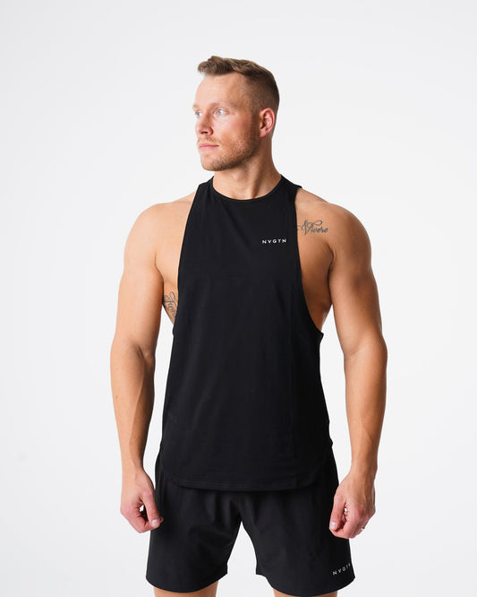 Men Black Pulse Edge Tank | NVGTN
