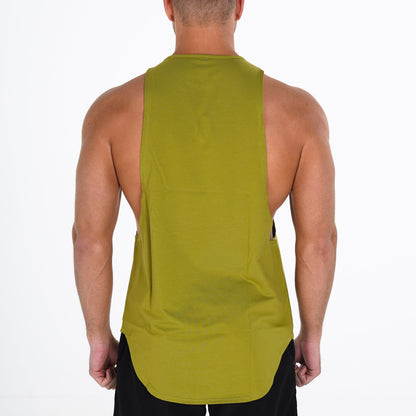 Men Olive Pulse Edge Tank | NVGTN
