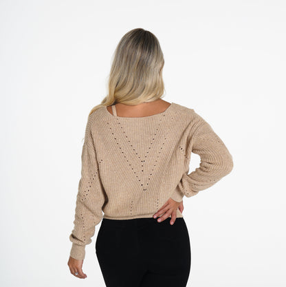 Women Latte Home Sweet Home Sweater | NVGTN