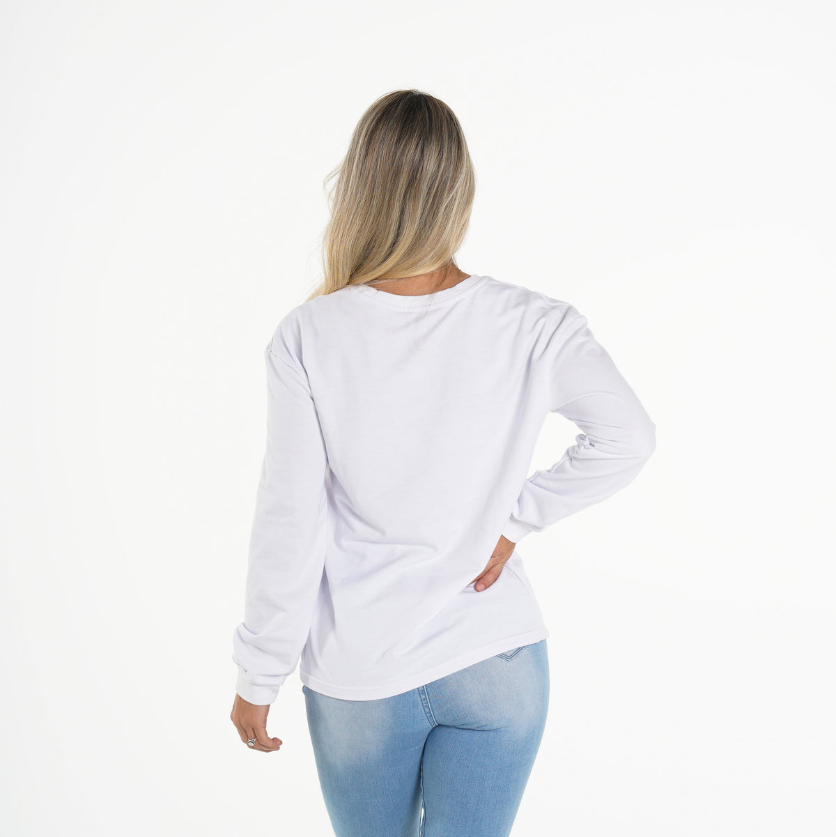 Women White Navi Crew Neck | NVGTN