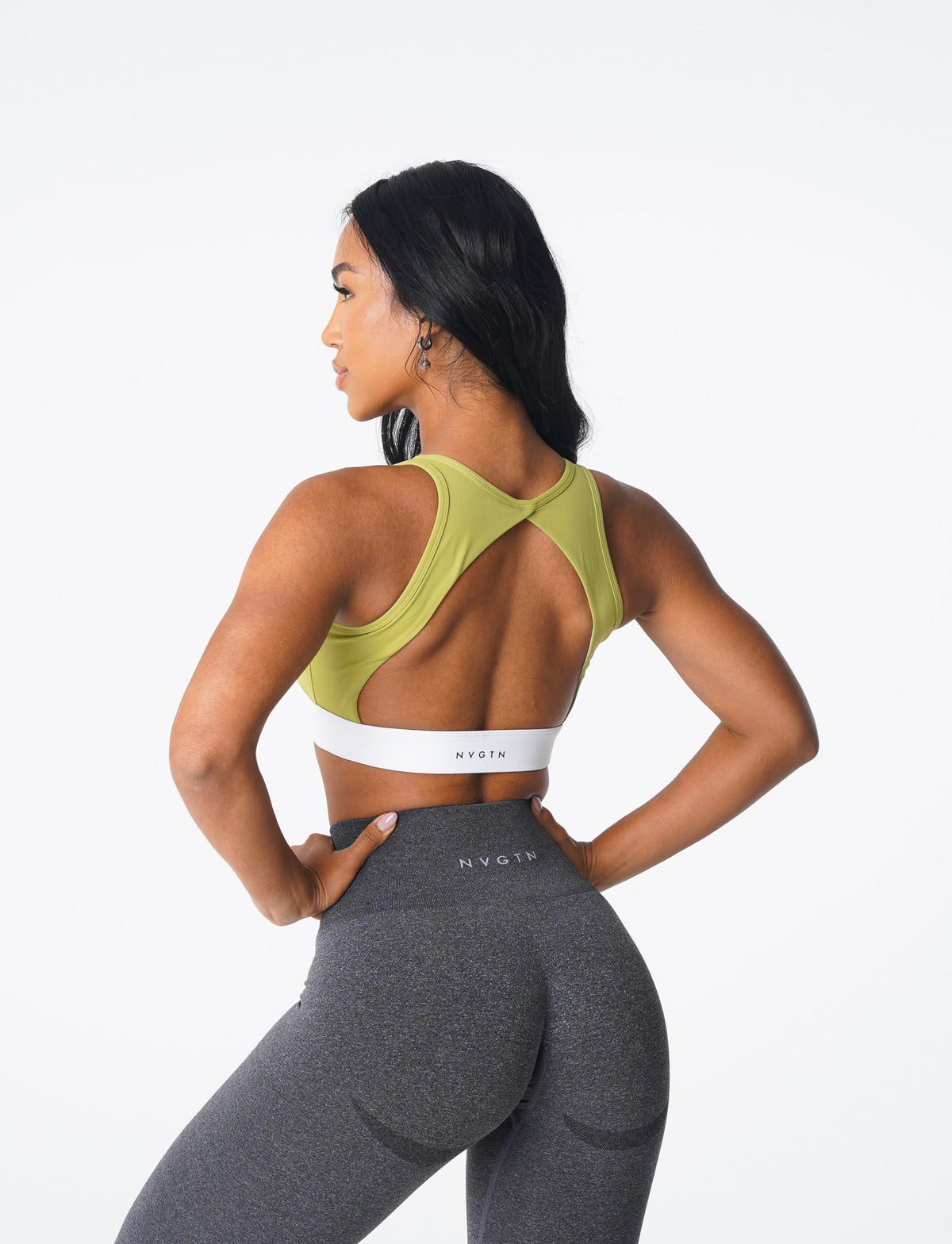 Women Olive Agility Bra | NVGTN