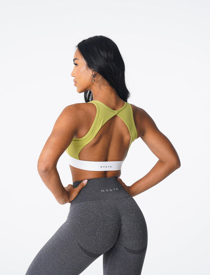 Women Olive Agility Bra | NVGTN
