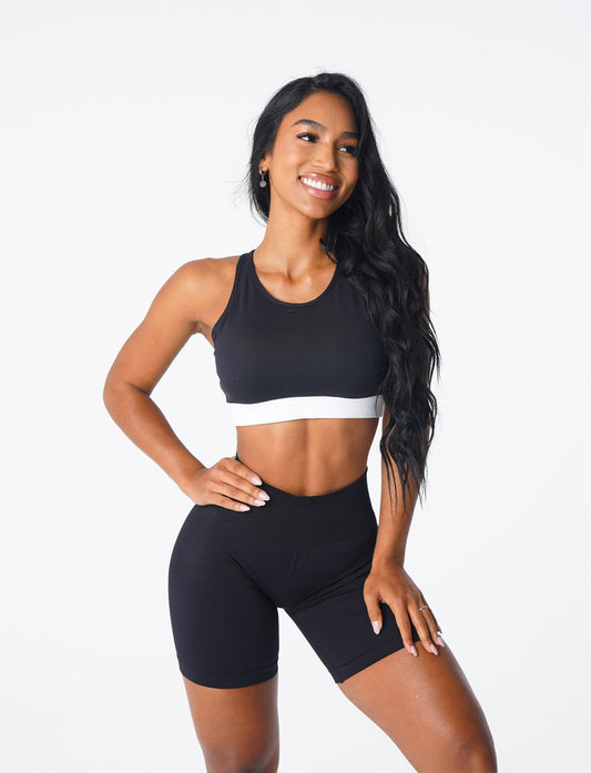 Women Black Agility Bra | NVGTN